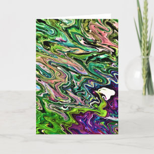 Cartão Abstrato Color Study 184, placa