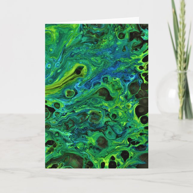 Cartão Abstrato Color Study 186, placa (Frente)