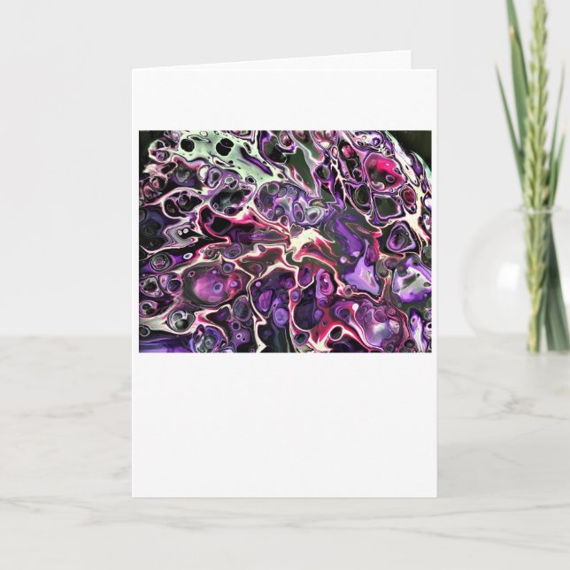 Cartão Abstrato Color Study 189, placa (Frente)