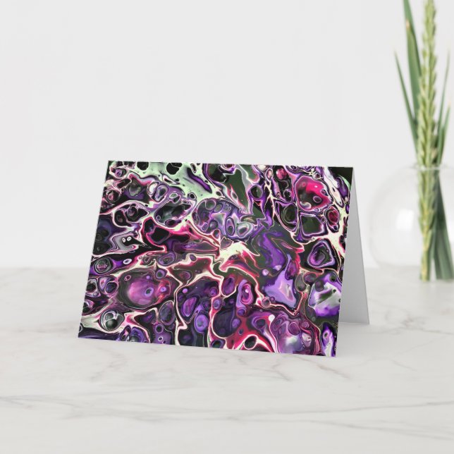 Cartão Abstrato Color Study 189, placa (Frente)