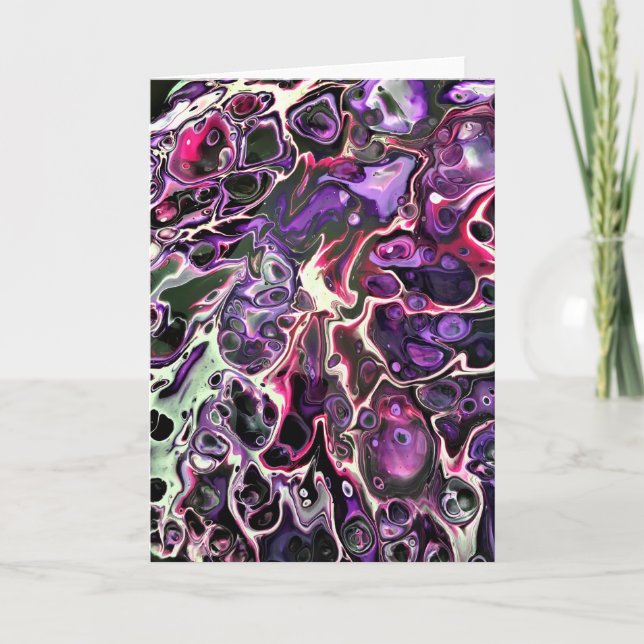 Cartão Abstrato Color Study 189, placa (Frente)