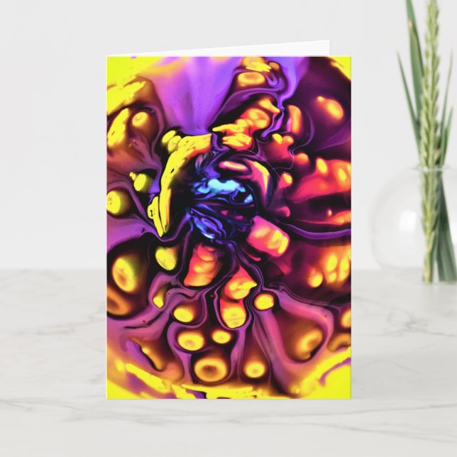 Cartão Abstrato Color Study 190, placa (Frente)