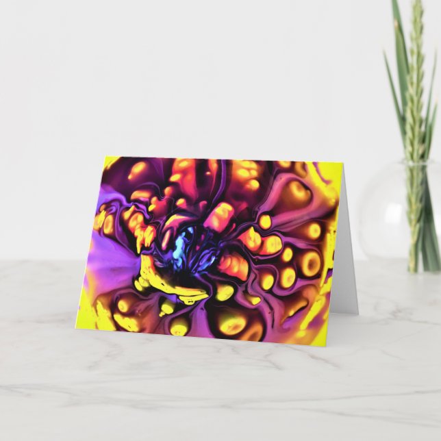 Cartão Abstrato Color Study 190, placa (Frente)