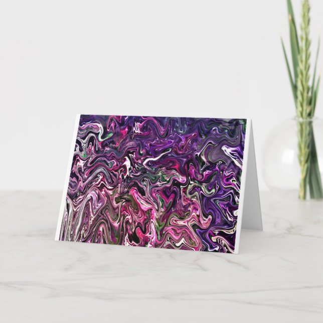 Cartão Abstrato Color Study 191, Card (Frente)