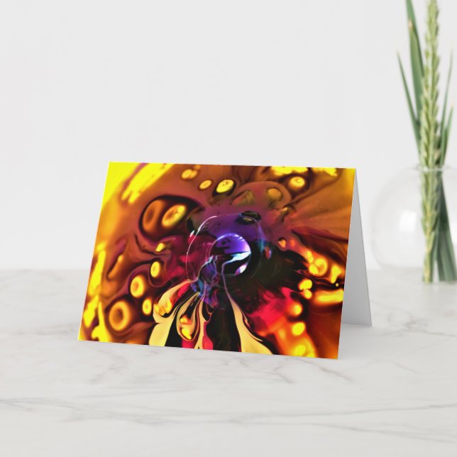 Cartão Abstrato Color Study 193, placa (Frente)