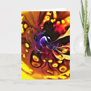 Cartão Abstrato Color Study 193, placa