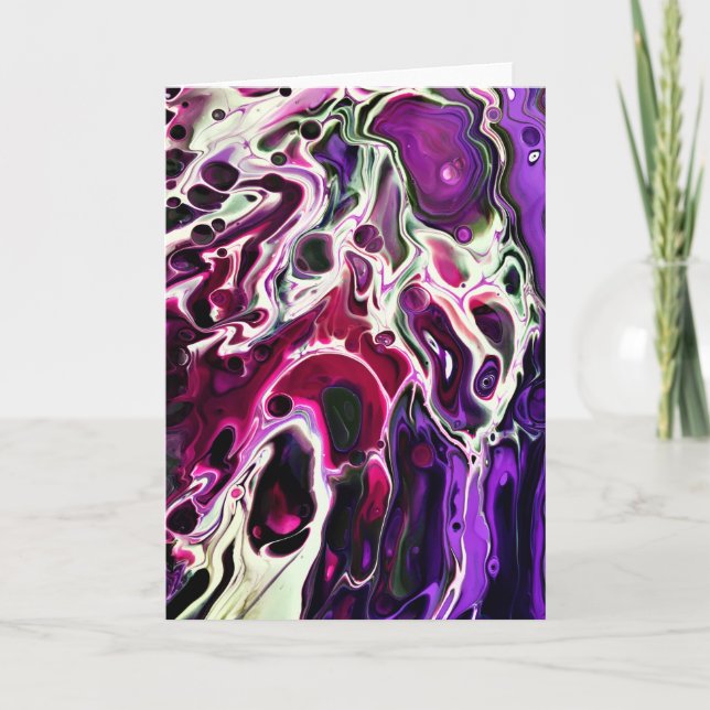 Cartão Abstrato Color Study 194, placa (Frente)