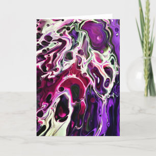 Cartão Abstrato Color Study 194, placa