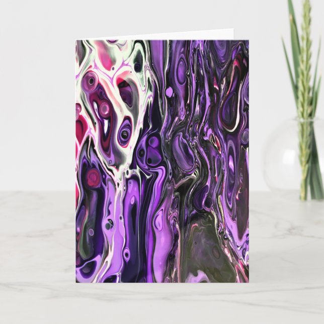 Cartão Abstrato Color Study 195, placa (Frente)