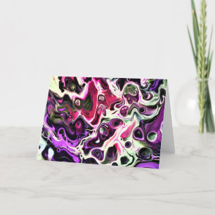 Cartão Abstrato Color Study 197, placa