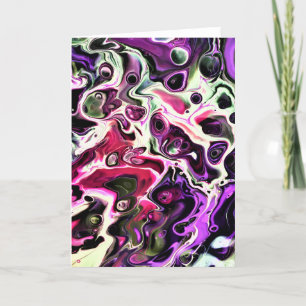 Cartão Abstrato Color Study 197, placa