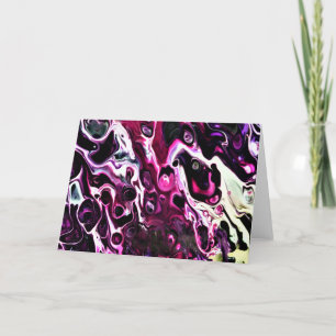 Cartão Abstrato Color Study 198, placa