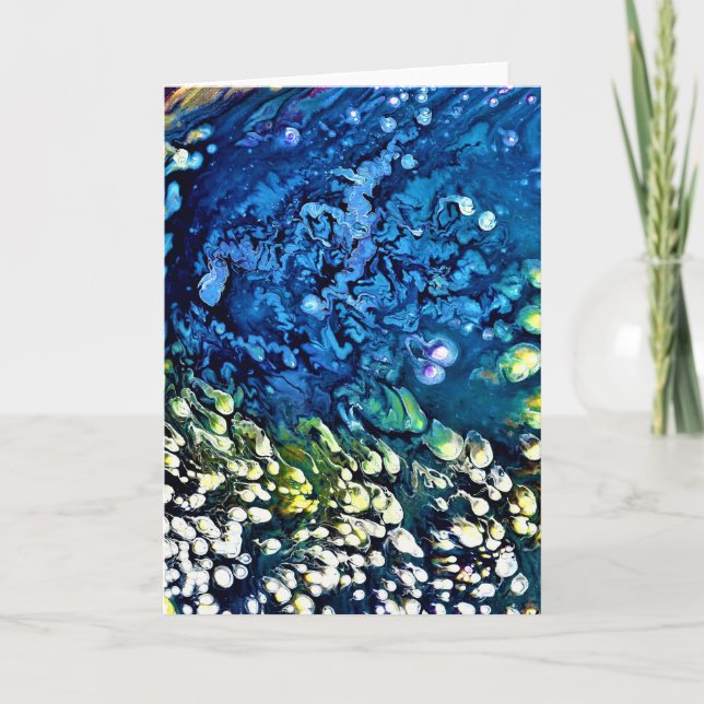 Cartão Abstrato Color Study 19, placa (Frente)