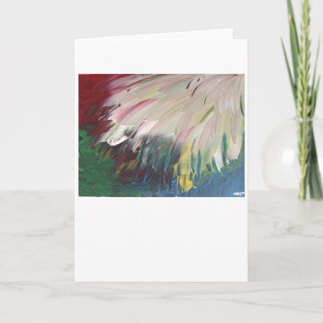 Cartão Abstrato Color Study 1, placa (Frente)