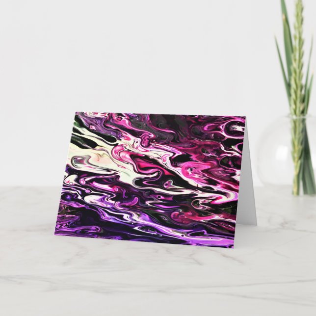 Cartão Abstrato Color Study 202, placa (Frente)