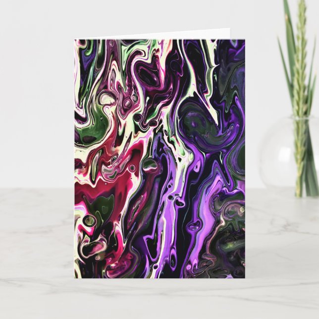 Cartão Abstrato Color Study 203, placa (Frente)