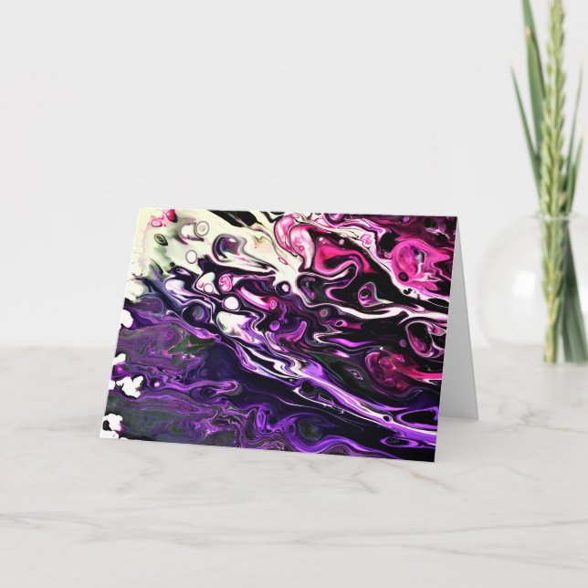 Cartão Abstrato Color Study 204, placa (Frente)