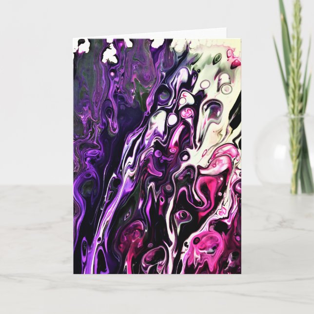 Cartão Abstrato Color Study 204, placa (Frente)