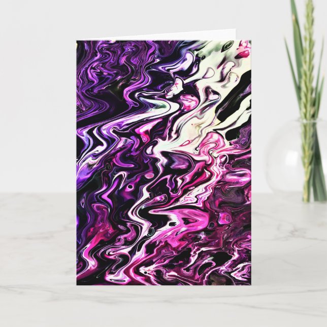 Cartão Abstrato Color Study 205, placa (Frente)