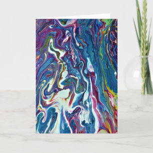 Cartão Abstrato Color Study 206, placa