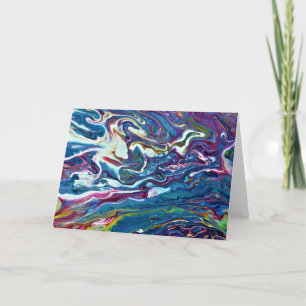 Cartão Abstrato Color Study 206, placa