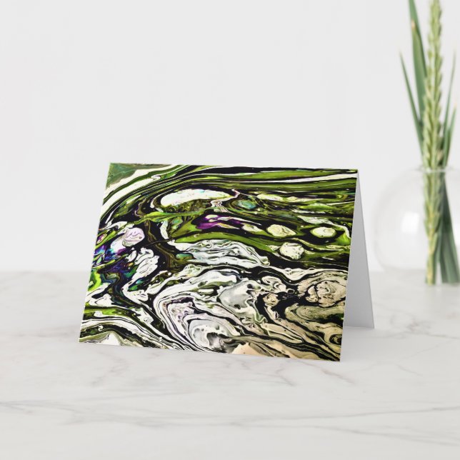 Cartão Abstrato Color Study 20, placa (Frente)