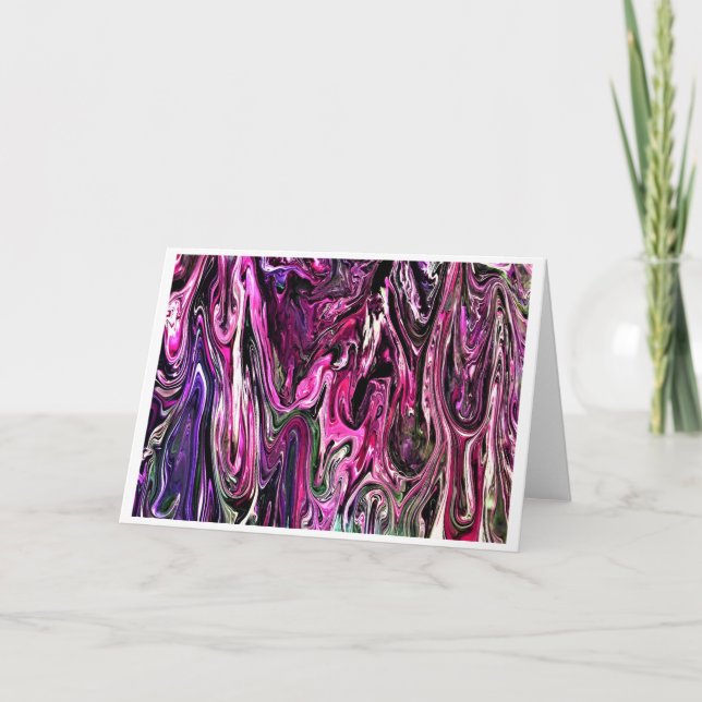 Cartão Abstrato Color Study 214, placa (Frente)