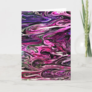 Cartão Abstrato Color Study 214, placa