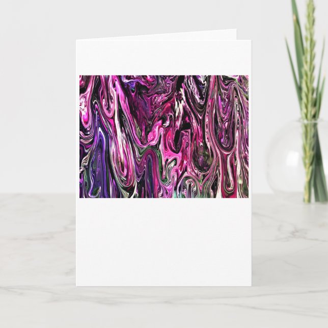 Cartão Abstrato Color Study 214, placa (Frente)