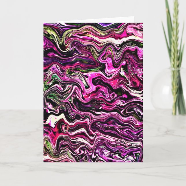 Cartão Abstrato Color Study 216, placa (Frente)