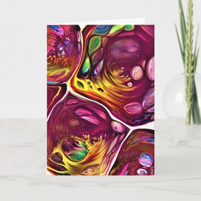 Cartão Abstrato Color Study 219, placa (Frente)