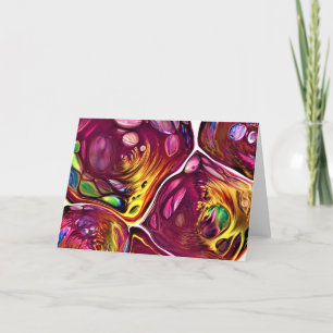 Cartão Abstrato Color Study 219, placa