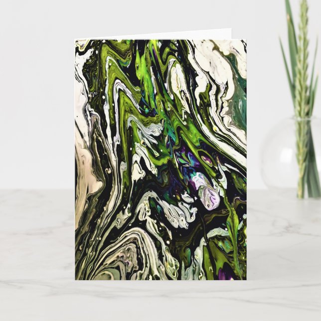 Cartão Abstrato Color Study 21, placa (Frente)