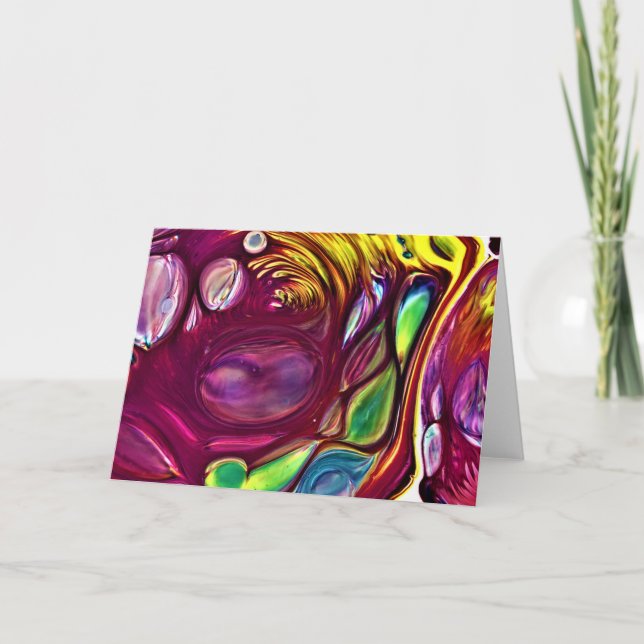 Cartão Abstrato Color Study 220, placa (Frente)