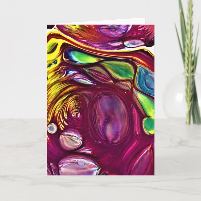 Cartão Abstrato Color Study 220, placa (Frente)