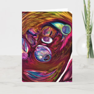 Cartão Abstrato Color Study 221, placa