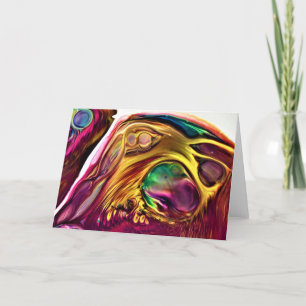 Cartão Abstrato Color Study 222, placa