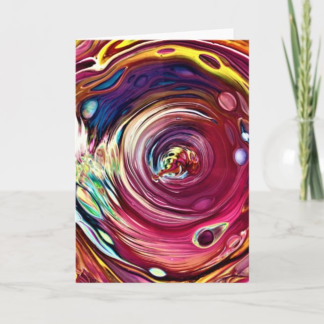 Cartão Abstrato Color Study 227, placa (Frente)