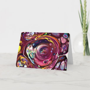 Cartão Abstrato Color Study 228, placa