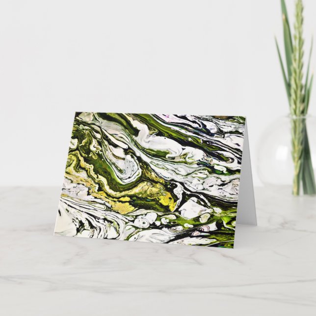 Cartão Abstrato Color Study 22, placa (Frente)