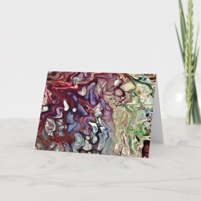 Cartão Abstrato Color Study 232, placa (Frente)