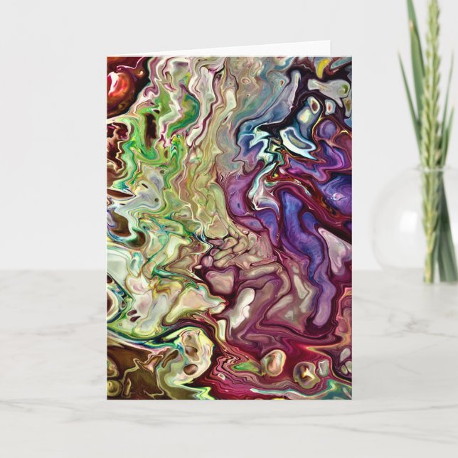 Cartão Abstrato Color Study 233, placa (Frente)