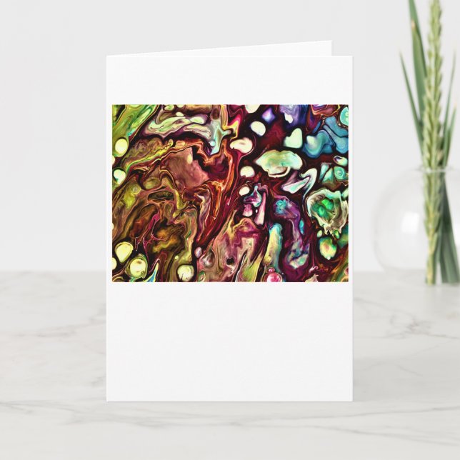 Cartão Abstrato Color Study 234, Card (Frente)