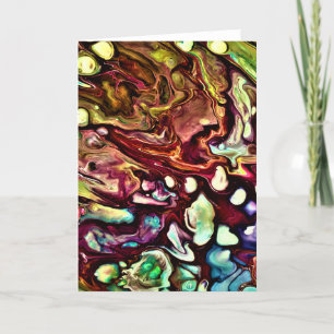 Cartão Abstrato Color Study 234, placa