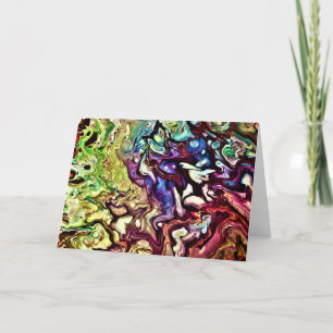 Cartão Abstrato Color Study 235, placa