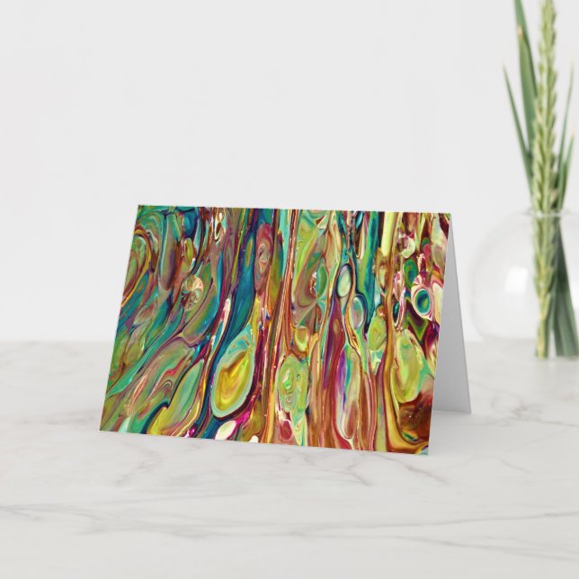 Cartão Abstrato Color Study 236, placa (Frente)