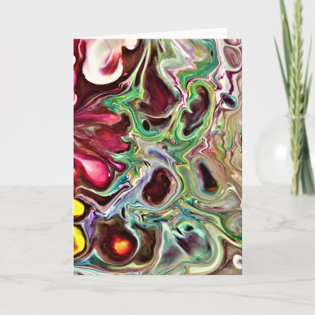 Cartão Abstrato Color Study 237, placa (Frente)