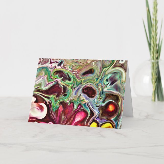 Cartão Abstrato Color Study 237, placa (Frente)