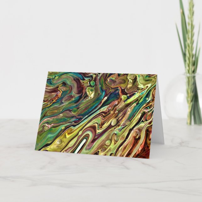 Cartão Abstrato Color Study 238, placa (Frente)