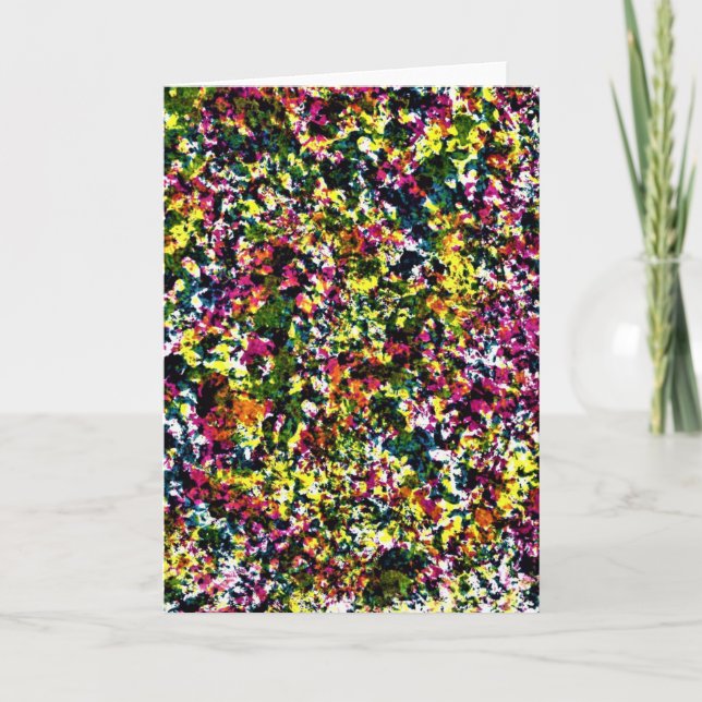 Cartão Abstrato Color Study 24, placa (Frente)